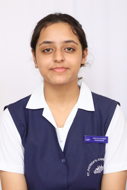 PAKHI KHATRI(HEALTH AND HYGIENE LEADER)